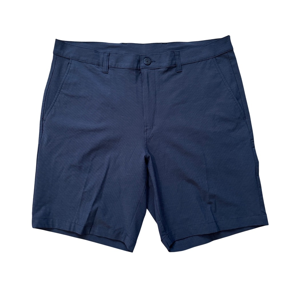 PGA Tour Golf Shorts Performance Stretch Flat Front Navy Blue Mens‎ Size 38
